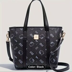 🎈New Hello Kitty Purse Faux Leather Black